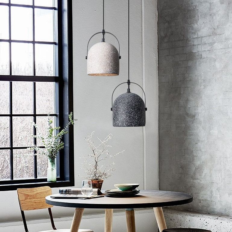 Vintage Industrial Iron Cement Pendant Light