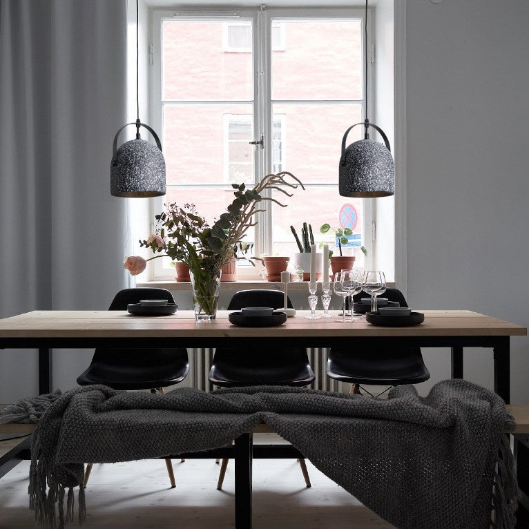 Vintage Industrial Iron Cement Pendant Light