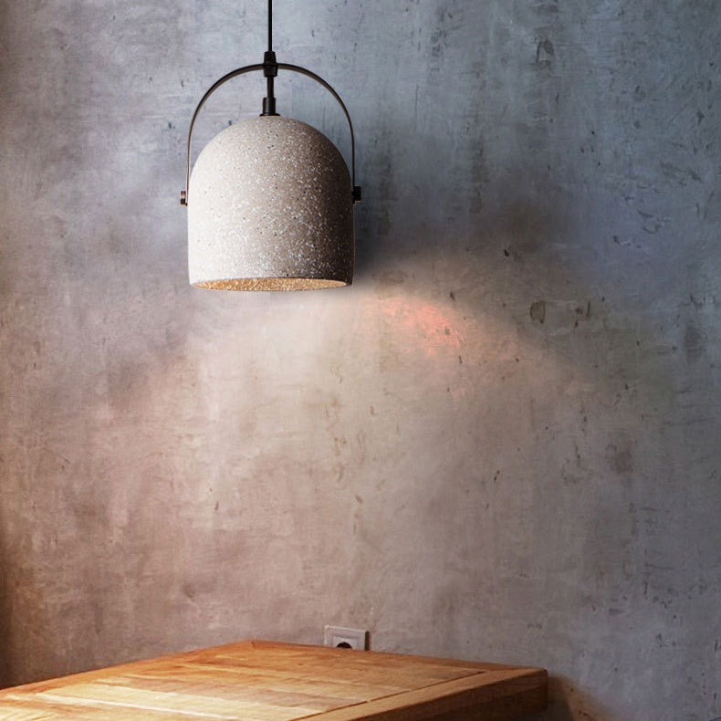 Vintage Industrial Iron Cement Pendant Light