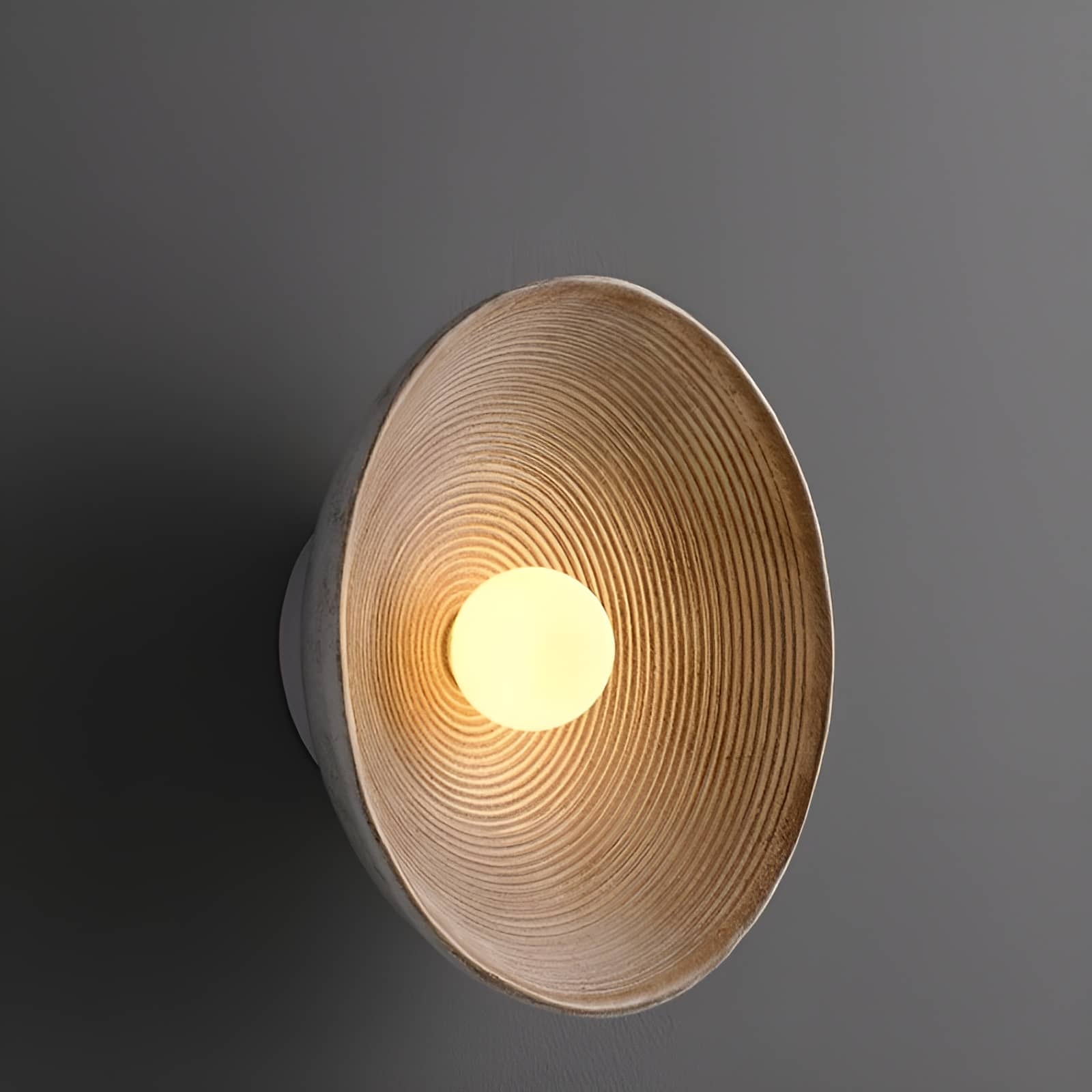 Vintage Swirl Resin Circular Wall Light