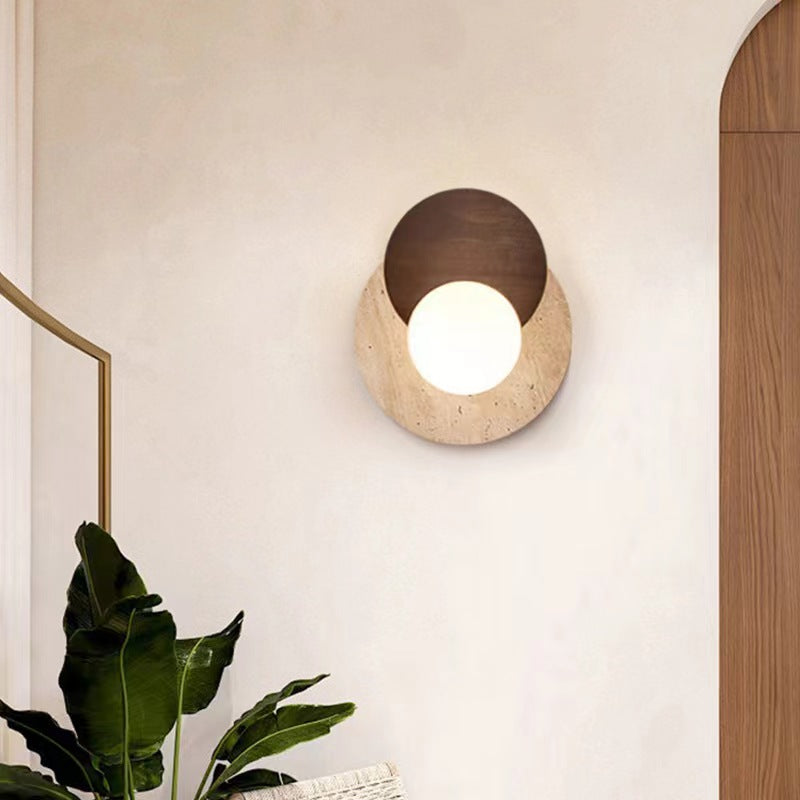 Wabi Sabi Style Lunar Eclipse Wall Light