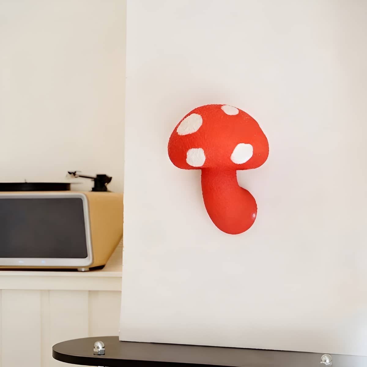 Art Deco Rustic Resin Mushroom Wall Light for Nursery