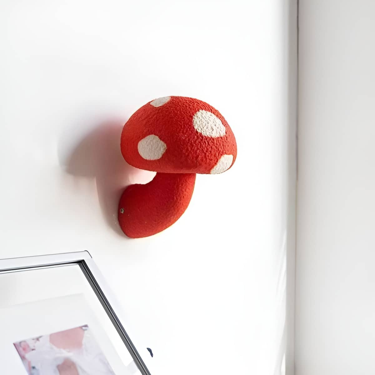 Art Deco Rustic Resin Mushroom Wall Light for Nursery