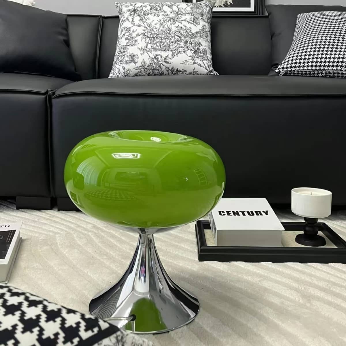 Italian Creative Bauhaus Donut Glass Table Lamp