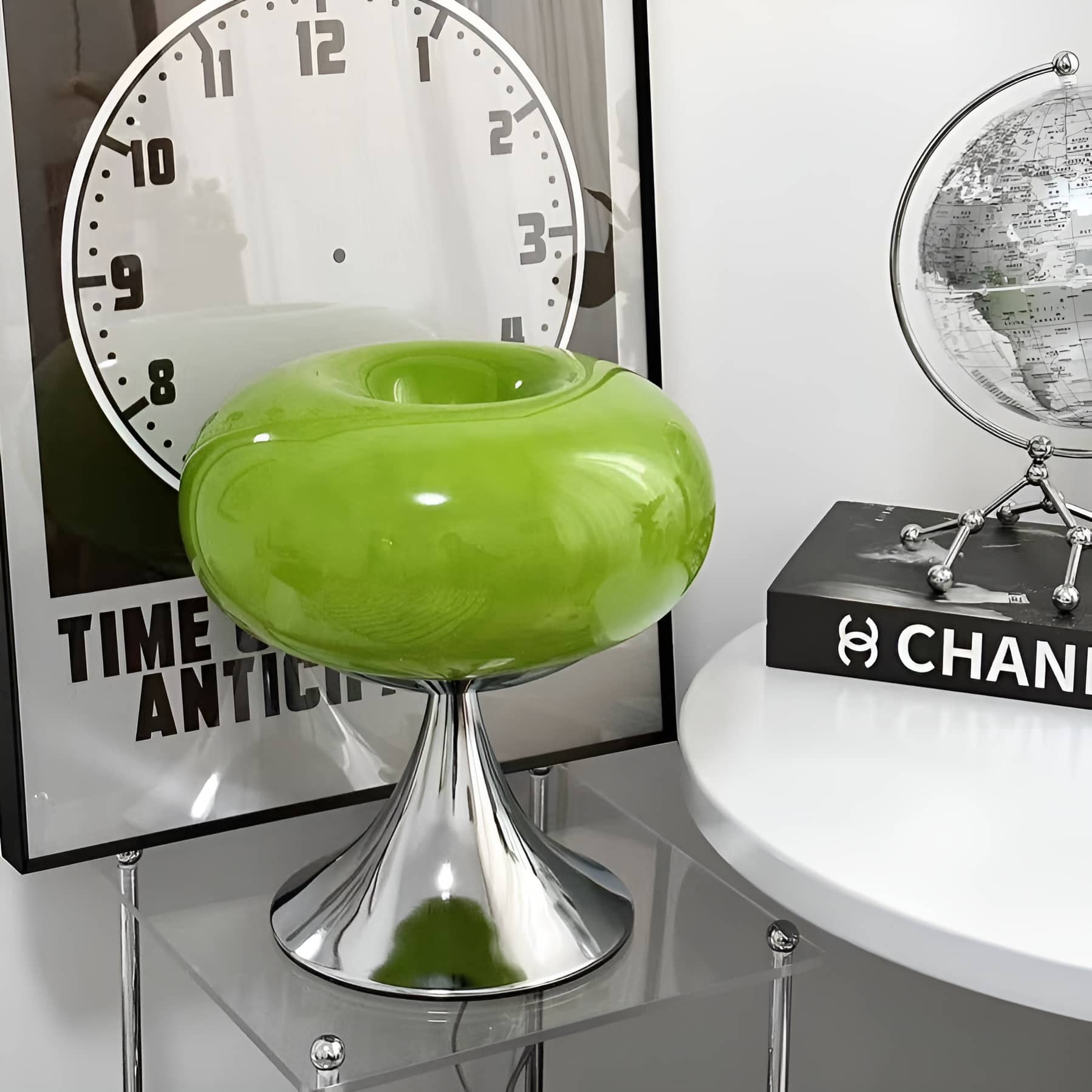 Italian Creative Bauhaus Donut Glass Table Lamp