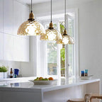 American Retro Glass Industrial Style Pendant Light