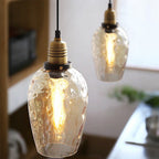 American Retro Glass Industrial Style Pendant Light