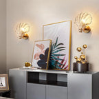 Creative Sea Shell Modern Glass Wall Light