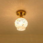 Art Nouveau Candy Bubble Glass Ceiling Light