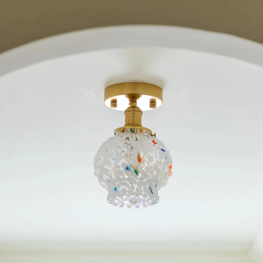 Art Nouveau Candy Bubble Glass Ceiling Light