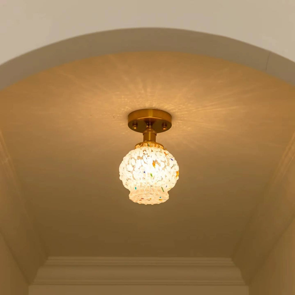 Art Nouveau Candy Bubble Glass Ceiling Light