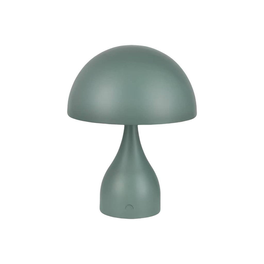 Art Deco Rechargeable Metal Mushroom Table Lamp