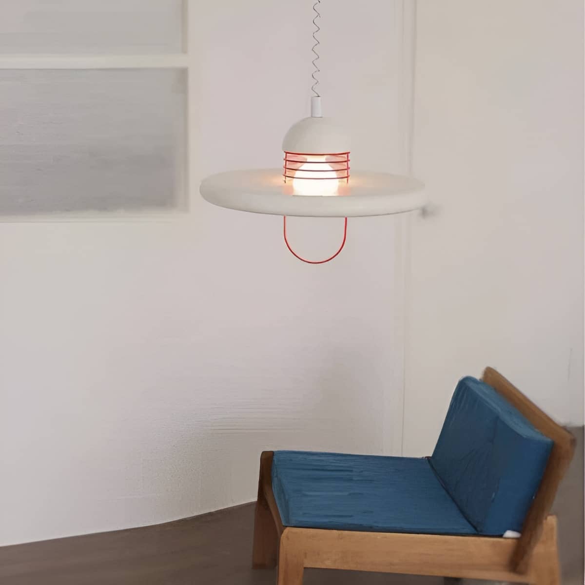 Bauhaus UFO Style Height Adjustable Pendant Light