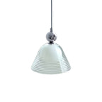 Suspension Bauhaus Vintage Sunset en verre transparent