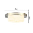 Bauhaus Design Round Glass Ceiling Light