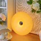 Italian Decorative Bauhaus Donut Glass Table Lamp