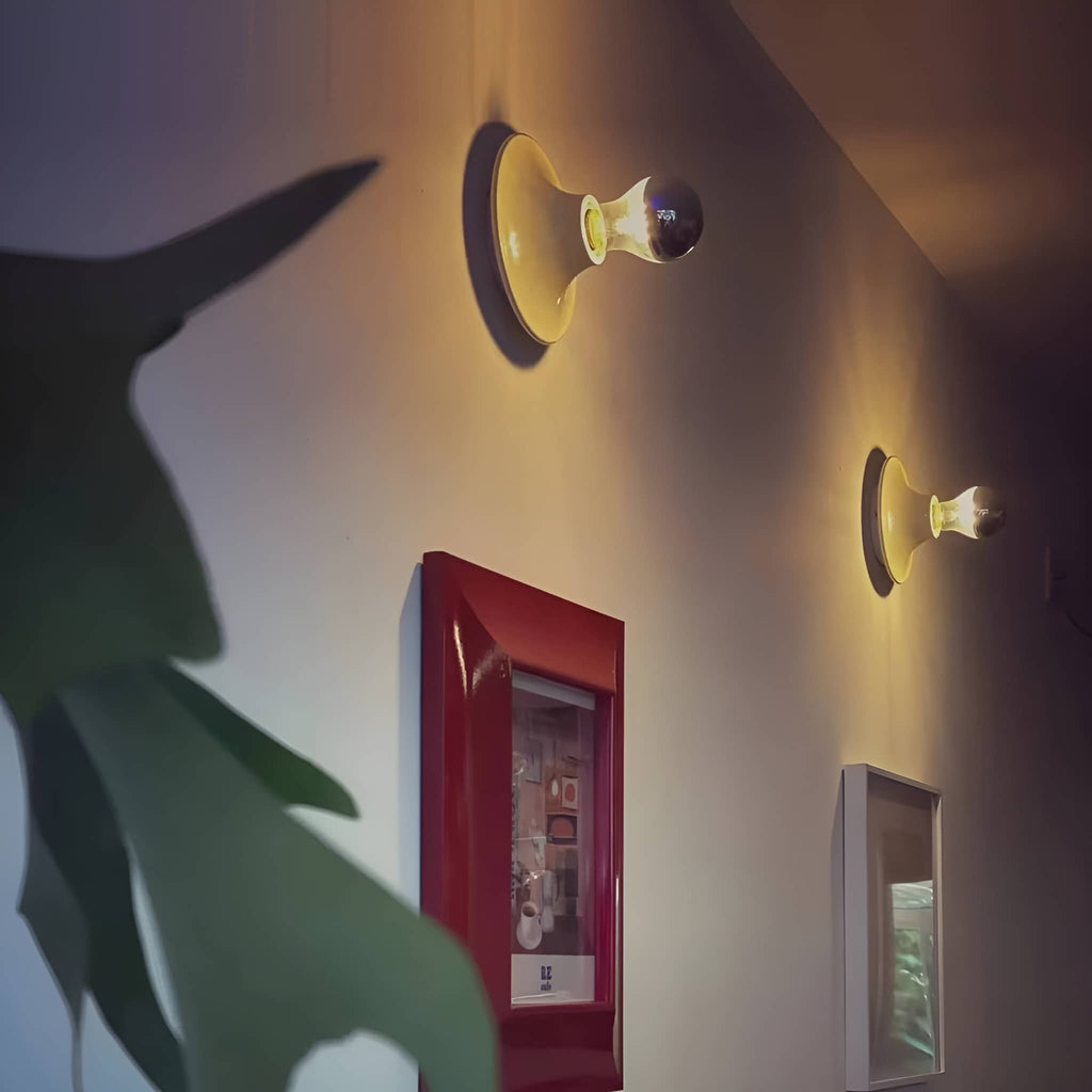 Bauhaus Industrial Small Dish Wall Light