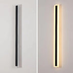 Black Linear LED Outdoor Wall Light