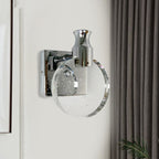 Nordic Style Crystal Creative Round Wall Light