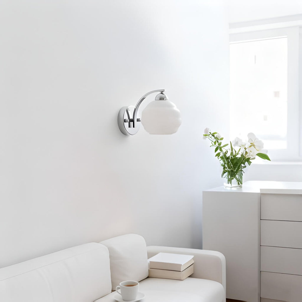 Cloud Style Globe Bauhaus Wall Light