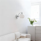 Cloud Style Globe Bauhaus Wall Light