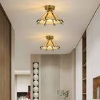 Colorful Teardrop Edge Tiffany Ceiling Light