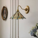 Colorful Teardrop Edge Tiffany Wall Sconce