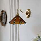 Colorful Teardrop Edge Tiffany Wall Sconce
