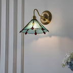 Colorful Teardrop Edge Tiffany Wall Sconce