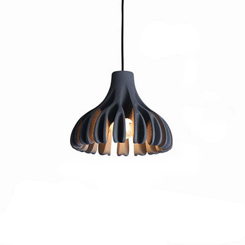 Coral Nordic Resin Macaron Pendant Light