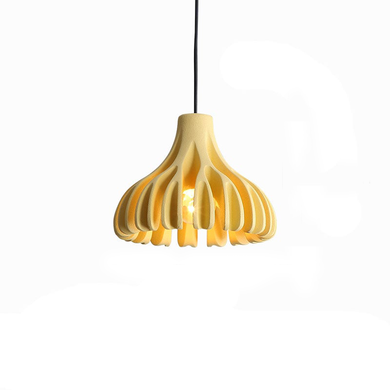 Coral Nordic Resin Macaron Pendant Light