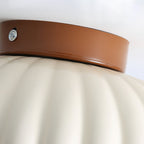 Nordic Cream Scalloped LED Ceiling Light