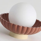 Nordic Cream Scalloped LED Ceiling Light