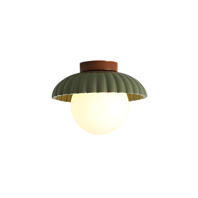 Nordic Cream Scalloped LED Ceiling Light