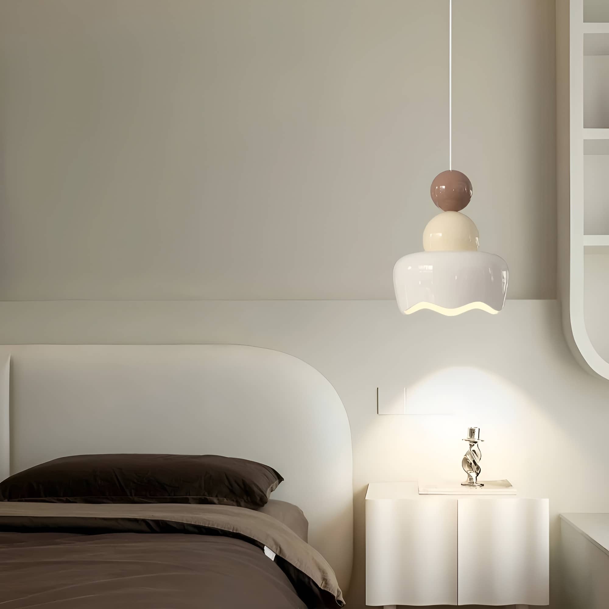 Creative Design Cream Resin Pendant Light