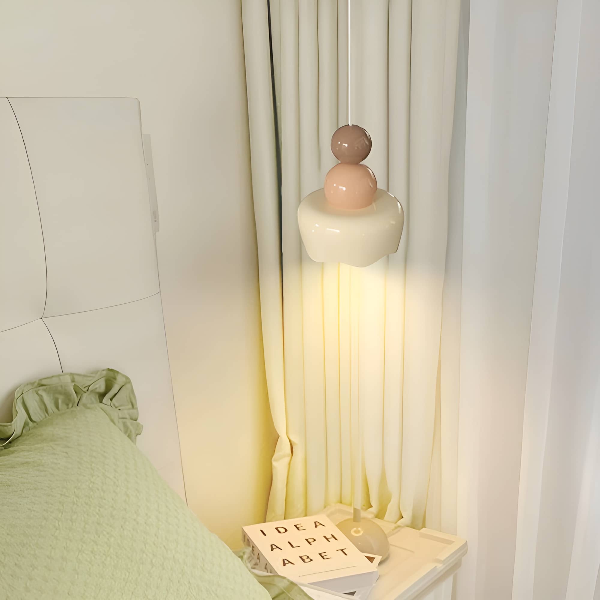 Creative Design Cream Resin Pendant Light