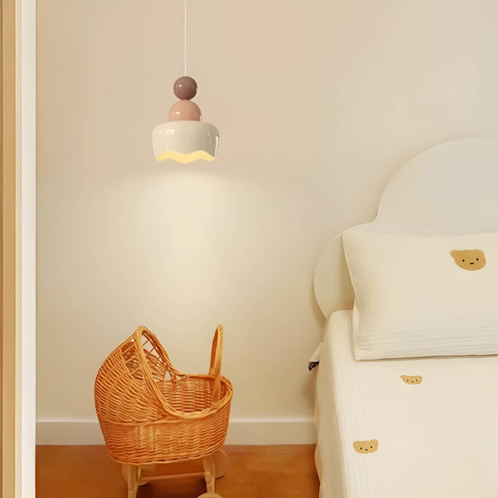 Creative Design Cream Resin Pendant Light