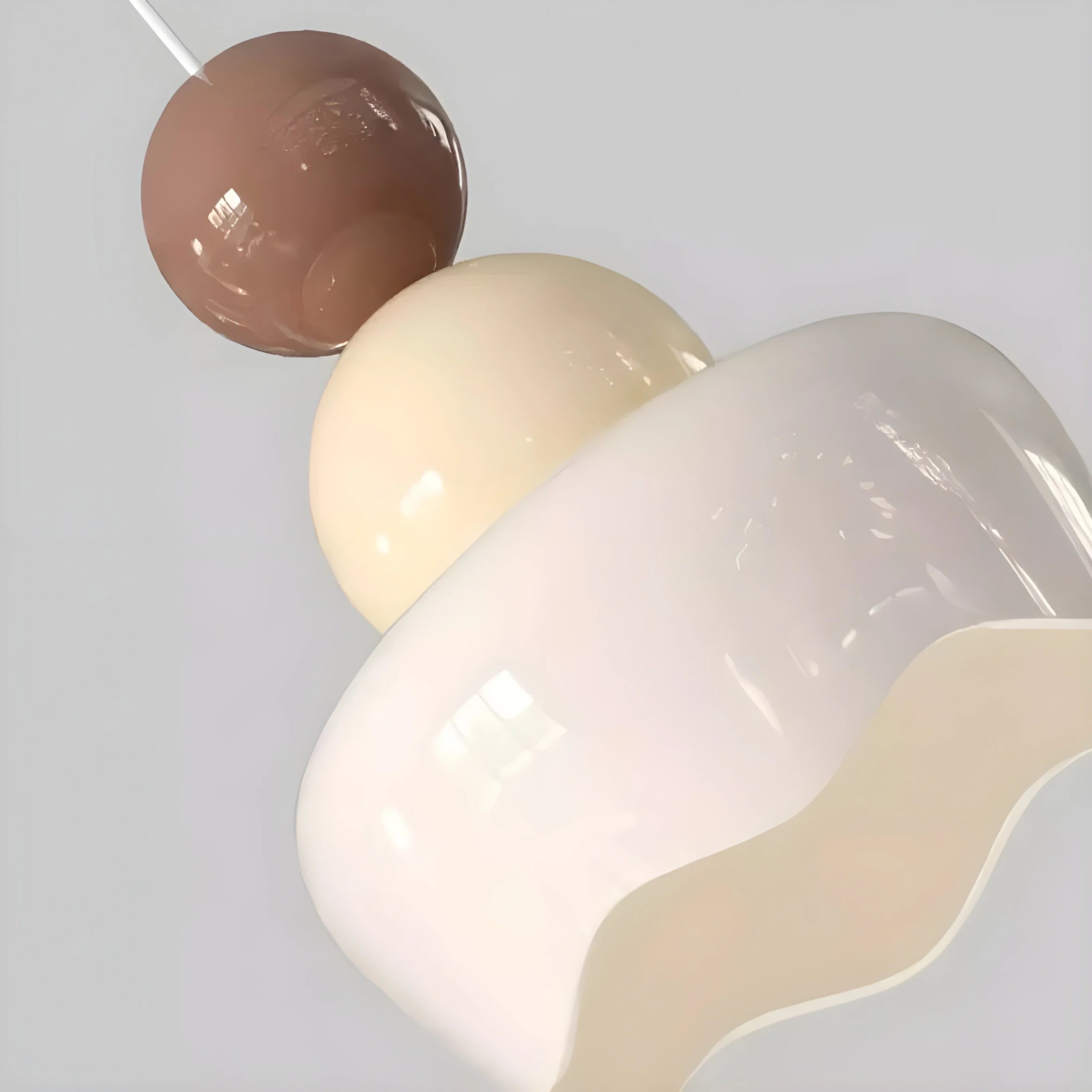 Creative Design Cream Resin Pendant Light