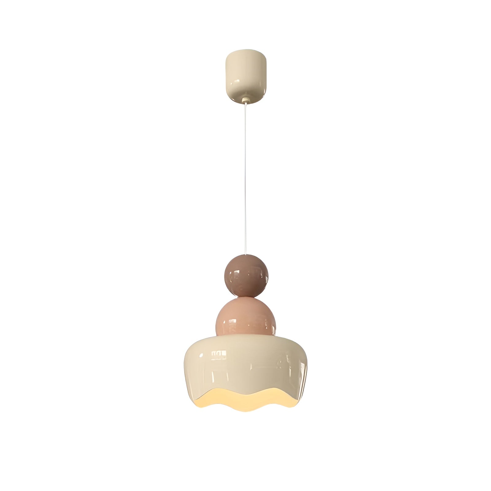 Creative Design Cream Resin Pendant Light