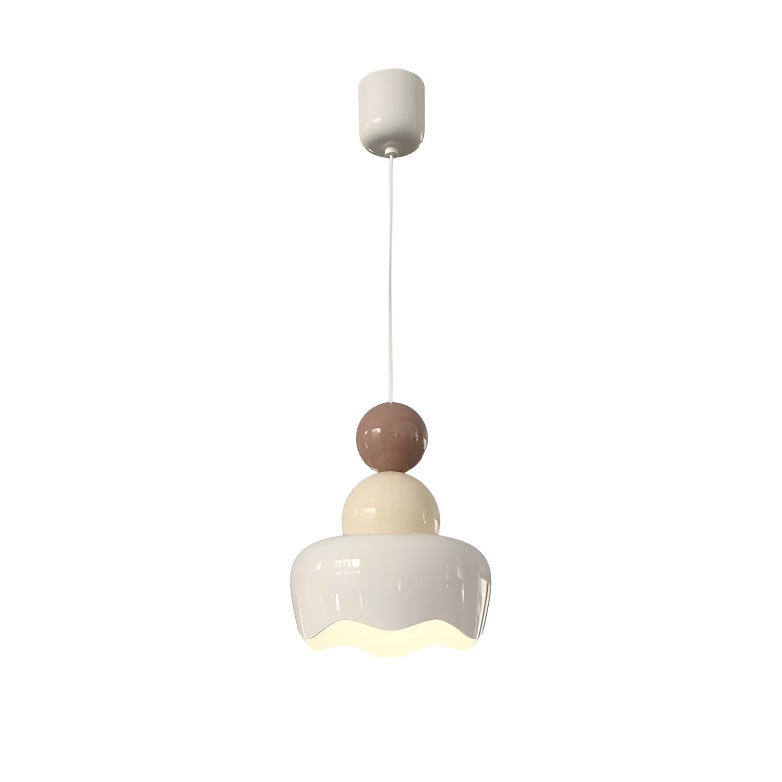 Creative Design Cream Resin Pendant Light