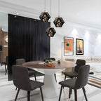 Modern Sculptural Diamond Glass Pendant Light