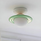 Space Age Macaron Saturn Ceiling Light