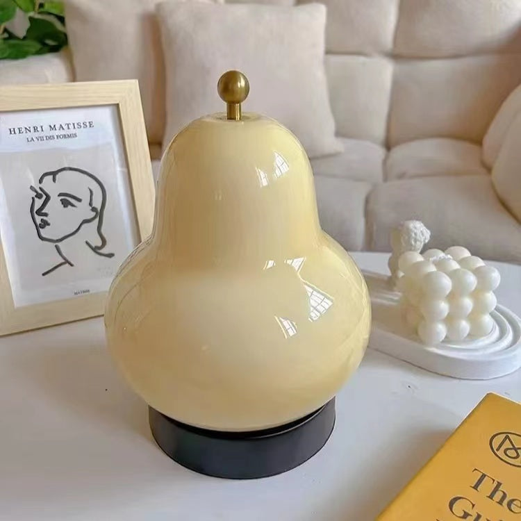 Bauhaus Pear Rechargeable Modern Glass Table Lamp
