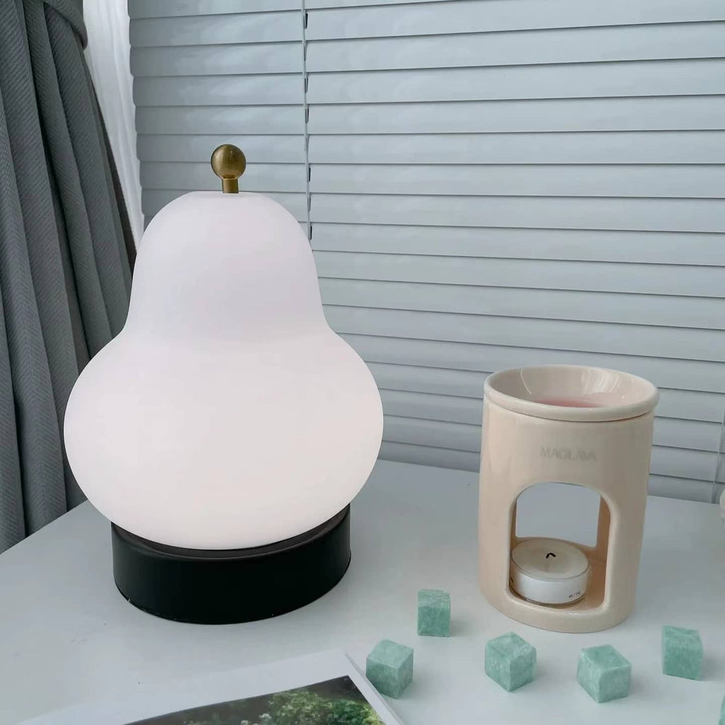 Bauhaus Pear Rechargeable Modern Glass Table Lamp