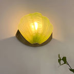 Luxury Brass Glass Shell Wall Light