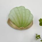 Luxury Brass Glass Shell Wall Light