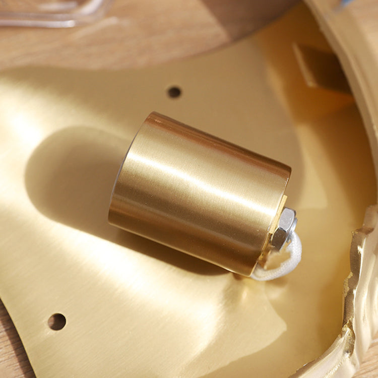 Luxury Brass Glass Shell Wall Light