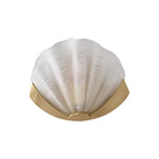 Luxury Brass Glass Shell Wall Light