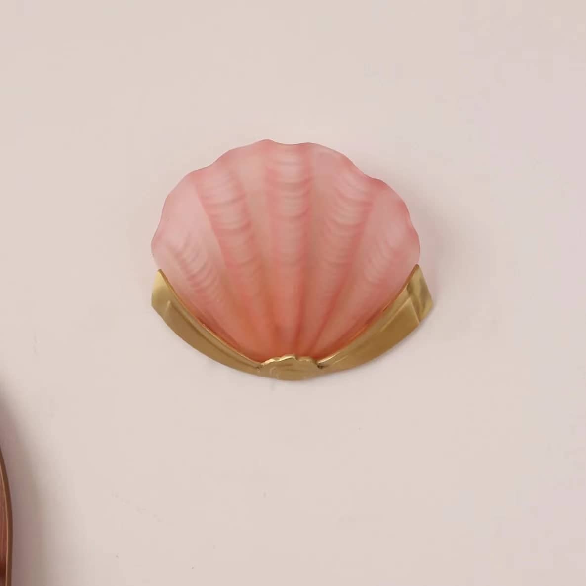 Luxury Brass Glass Shell Wall Light