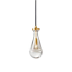 Crystal Raindrop Vintage Copper Pendant Light